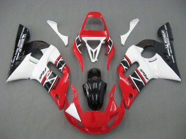 Carénage Yamaha R6 1998-2002 - Rouge Blanc Noir