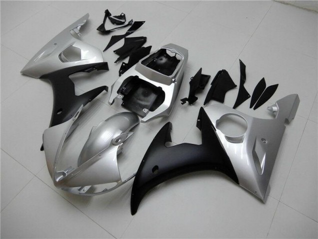 Carénage Yamaha R6 2003-2005 - Argent Noir Carénage Yamaha R6 2003-2005 - Argent Noir