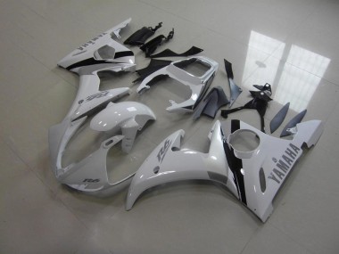 Carénage Yamaha R6 2003-2005 - Blanc et Gris Décalque