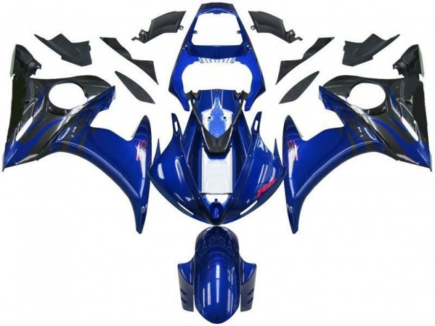 Carénage Yamaha R6 2003-2005 - Bleu Noir Carénage Yamaha R6 2003-2005 - Bleu Noir