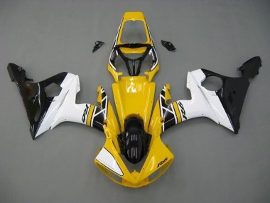 Carénage Yamaha R6 2003-2005 - Jaune Blanc Noir