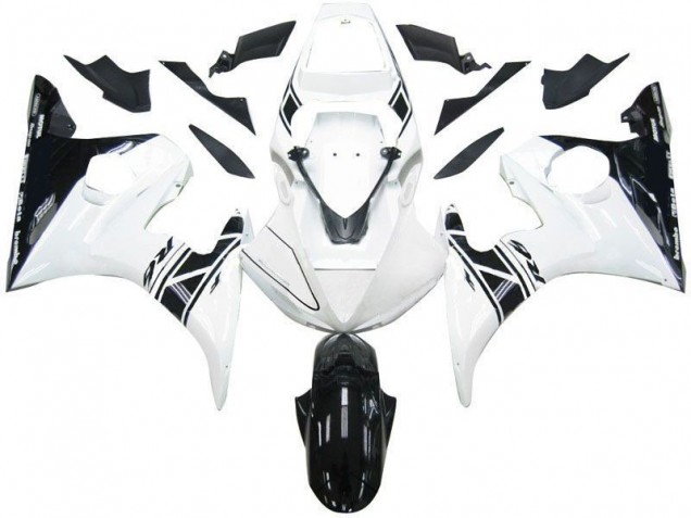 Carénage Yamaha R6 2003-2005 - Noir Blanc Tribal Carénage Yamaha R6 2003-2005 - Noir Blanc Tribal