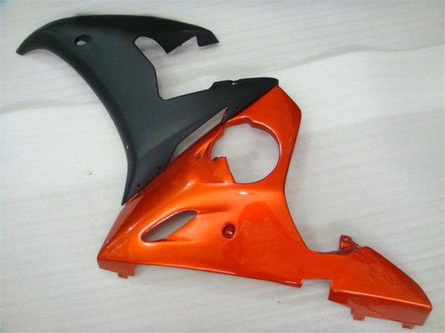 Carénage Yamaha R6 2003-2005 - Orange Noir Carénage Yamaha R6 2003-2005 - Orange Noir