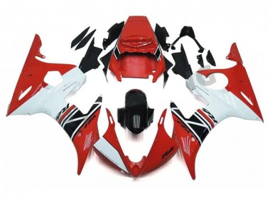 Carénage Yamaha R6 2003-2005 - Rouge Blanc Noir