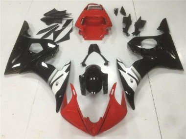 Carénage Yamaha R6 2003-2005 - Rouge Noir Blanc