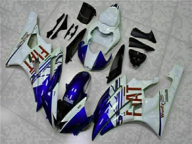 Carénage Yamaha R6 2006-2007 - Blanc Bleu
