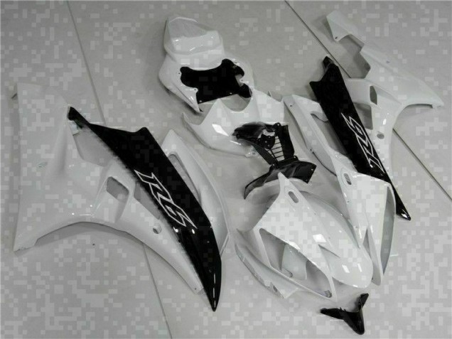 Carénage Yamaha R6 2006-2007 - Blanc Noir Carénage Yamaha R6 2006-2007 - Blanc Noir