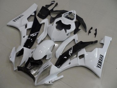 Carénage Yamaha R6 2006-2007 - Blanc et Noir