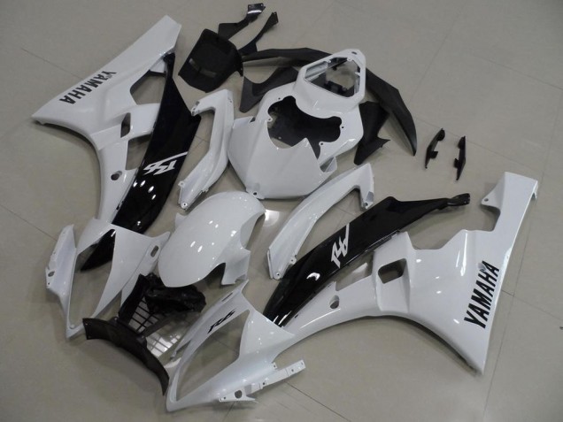 Carénage Yamaha R6 2006-2007 - Blanc et Noir Carénage Yamaha R6 2006-2007 - Blanc et Noir