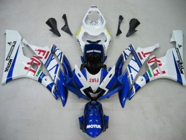 Carénage Yamaha R6 2006-2007 - Bleu Blanc Motul Rouge Fiat