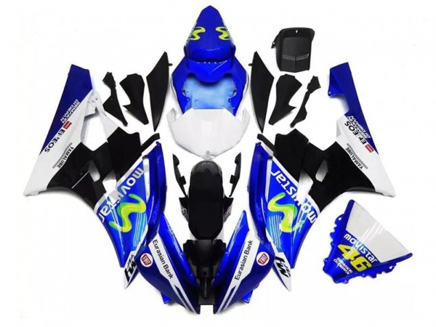 Carénage Yamaha R6 2006-2007 - Bleu Noir Blanc Carénage Yamaha R6 2006-2007 - Bleu Noir Blanc