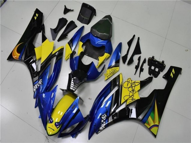 Carénage Yamaha R6 2006-2007 - Bleu Requin Carénage Yamaha R6 2006-2007 - Bleu Requin