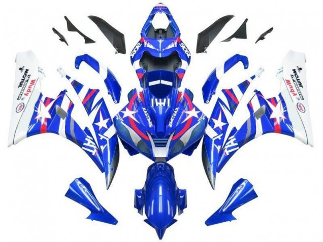 Carénage Yamaha R6 2006-2007 - Bleu Star Fiat Carénage Yamaha R6 2006-2007 - Bleu Star Fiat
