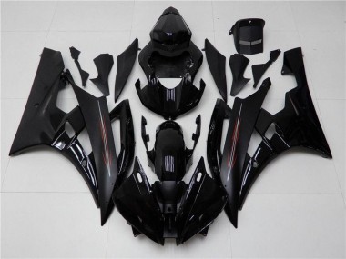 Carénage Yamaha R6 2006-2007 - Brillant Noir Mat
