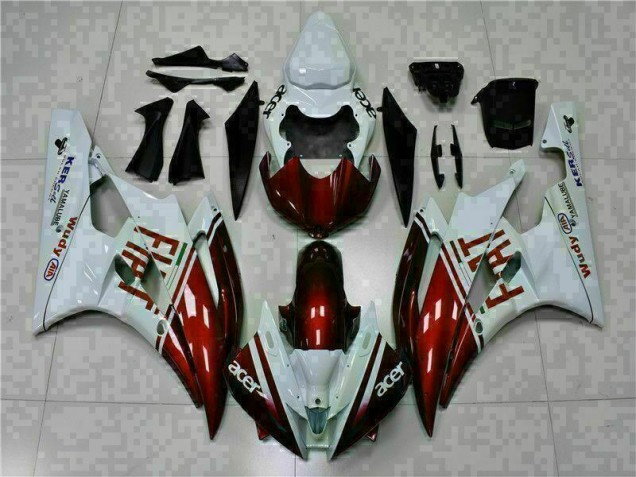 Carénage Yamaha R6 2006-2007 - Brun Blanc Carénage Yamaha R6 2006-2007 - Brun Blanc