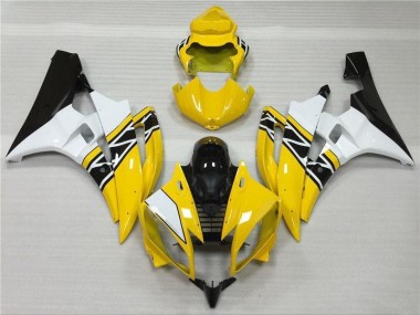 Carénage Yamaha R6 2006-2007 - Jaune Blanc Noir