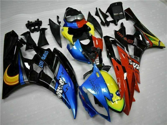 Carénage Yamaha R6 2006-2007 - Jaune Bleu Rouge Carénage Yamaha R6 2006-2007 - Jaune Bleu Rouge