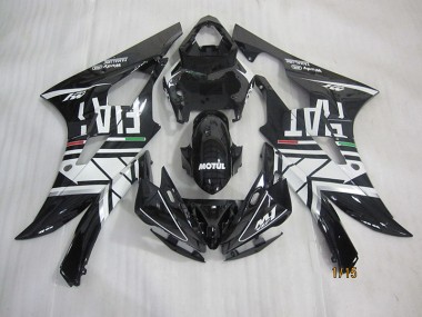 Carénage Yamaha R6 2006-2007 - Noir Blanc Motul Fiat