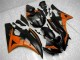Carénage Yamaha R6 2006-2007 - Orange Noir Carénage Yamaha R6 2006-2007 - Orange Noir