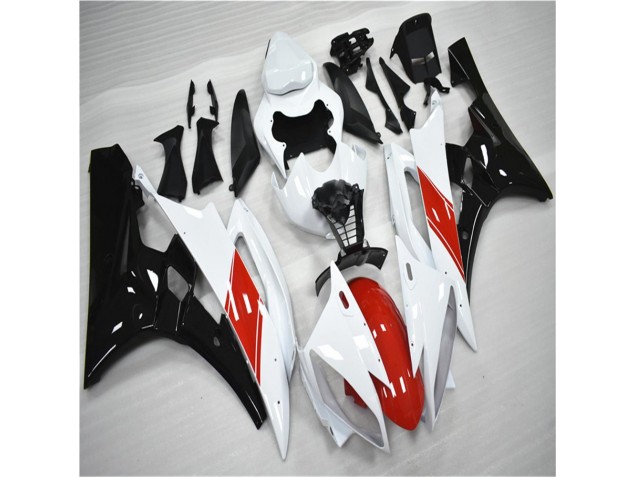 Carénage Yamaha R6 2006-2007 - Rouge Blanc Noir Carénage Yamaha R6 2006-2007 - Rouge Blanc Noir