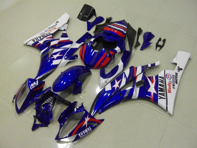 Carénage Yamaha R6 2006-2007 - Rouge Bleu Star Carénage Yamaha R6 2006-2007 - Rouge Bleu Star