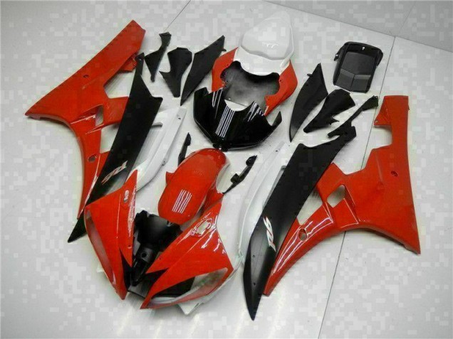 Carénage Yamaha R6 2006-2007 - Rouge Noir Carénage Yamaha R6 2006-2007 - Rouge Noir