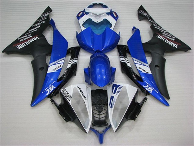 Carénage Yamaha R6 2008-2016 - Blanc Bleu Noir Carénage Yamaha R6 2008-2016 - Blanc Bleu Noir