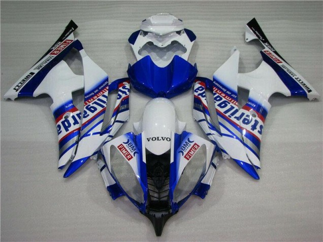 Carénage Yamaha R6 2008-2016 - Blanc Bleu Sterilgarda Volvo Carénage Yamaha R6 2008-2016 - Blanc Bleu Sterilgarda Volvo
