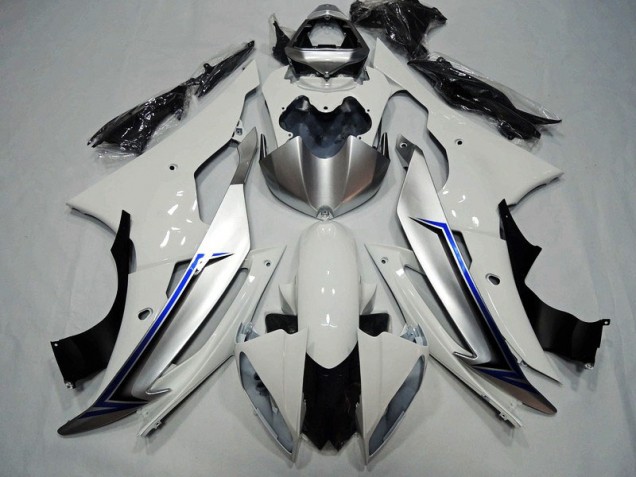 Carénage Yamaha R6 2008-2016 - Blanc Noir Bleu Carénage Yamaha R6 2008-2016 - Blanc Noir Bleu