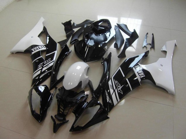 Carénage Yamaha R6 2008-2016 - Blanc Noir