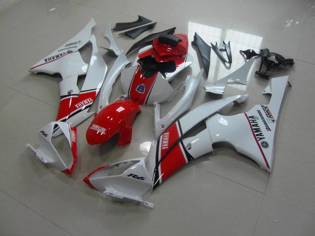Carénage Yamaha R6 2008-2016 - Blanc Rouge Style OEM Carénage Yamaha R6 2008-2016 - Blanc Rouge Style OEM