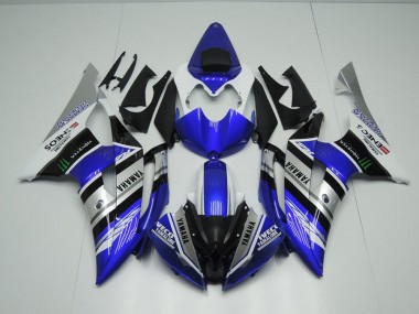 Carénage Yamaha R6 2008-2016 - Bleu Blanc ENEOS Monster