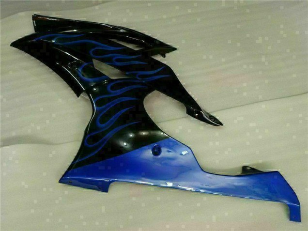 Carénage Yamaha R6 2008-2016 - Bleu Flamme Noir Carénage Yamaha R6 2008-2016 - Bleu Flamme Noir
