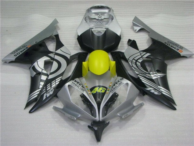 Carénage Yamaha R6 2008-2016 - Jaune Noir Argent Carénage Yamaha R6 2008-2016 - Jaune Noir Argent