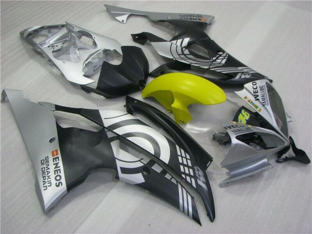 Carénage Yamaha R6 2008-2016 - Jaune Noir Argent Carénage Yamaha R6 2008-2016 - Jaune Noir Argent