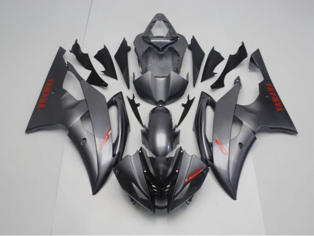 Carénage Yamaha R6 2008-2016 - Noir Mat Gris Carénage Yamaha R6 2008-2016 - Noir Mat Gris