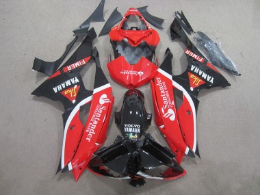 Carénage Yamaha R6 2008-2016 - Noir Rouge Blanc Santander