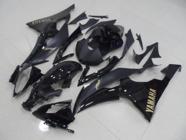 Carénage Yamaha R6 2008-2016 - Noir avec Or Décalque Carénage Yamaha R6 2008-2016 - Noir avec Or Décalque