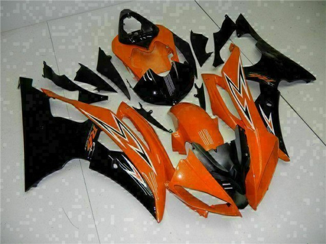 Carénage Yamaha R6 2008-2016 - Orange Noir Carénage Yamaha R6 2008-2016 - Orange Noir