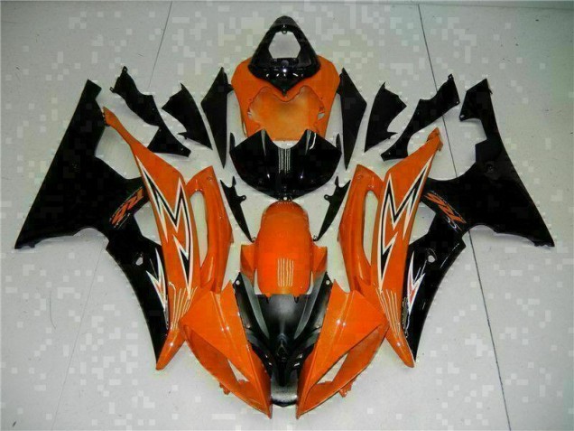 Carénage Yamaha R6 2008-2016 - Orange Noir Carénage Yamaha R6 2008-2016 - Orange Noir
