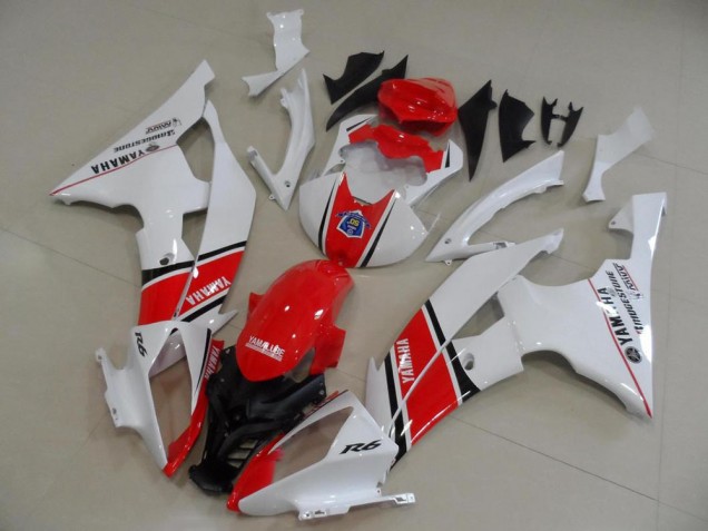 Carénage Yamaha R6 2008-2016 - Rouge Blanc Style OEM Carénage Yamaha R6 2008-2016 - Rouge Blanc Style OEM