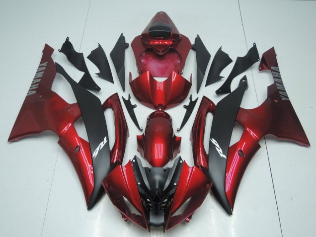 Carénage Yamaha R6 2008-2016 - Rouge Bonbon et Noir Carénage Yamaha R6 2008-2016 - Rouge Bonbon et Noir