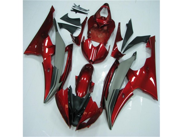 Carénage Yamaha R6 2008-2016 - Rouge Gris Carénage Yamaha R6 2008-2016 - Rouge Gris