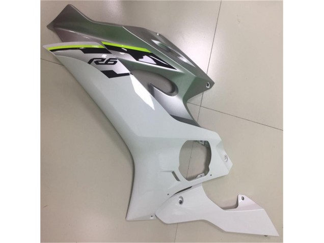 Carénage Yamaha R6 2017-2023 - Blanc Argent Carénage Yamaha R6 2017-2023 - Blanc Argent