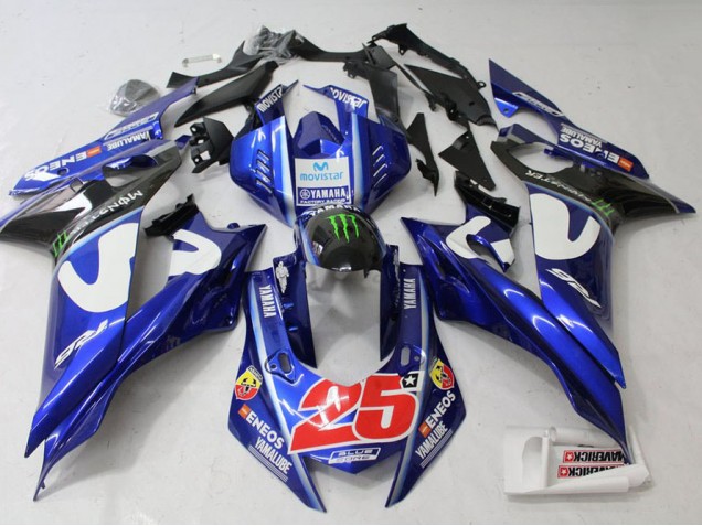 Carénage Yamaha R6 2017-2023 - Movistar Carénage Yamaha R6 2017-2023 - Movistar