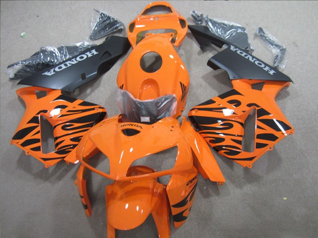Carénage de Rechange Honda CBR 600 RR 2005-2006 - Orange Noir Carénage de Rechange Honda CBR 600 RR 2005-2006 - Orange Noir