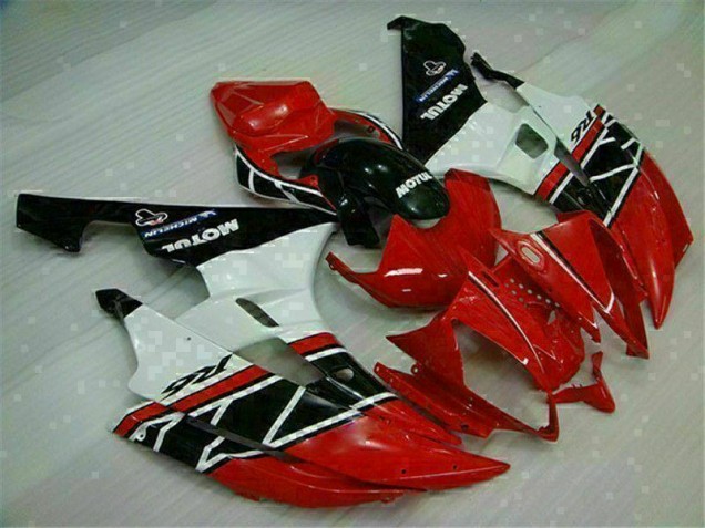 Carénage de Rechange Yamaha R6 2006-2007 - Rouge Blanc Carénage de Rechange Yamaha R6 2006-2007 - Rouge Blanc