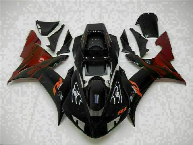 Carénages ABS Yamaha R1 2002-2003 - Noir Carénages ABS Yamaha R1 2002-2003 - Noir