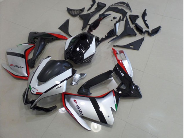 Carénages Aprilia RS4 50 125 2011-2018 - Noir Argent Rouge Carénages Aprilia RS4 50 125 2011-2018 - Noir Argent Rouge