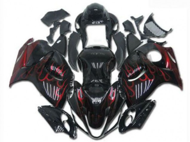 Carénages & Carrosserie Suzuki GSXR 1300 Hayabusa 2008-2019 - Noir Rouge